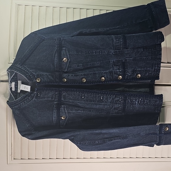 Jean Jacket By Jones New York Sport Blue Denim Size XL - Picture 1 of 6